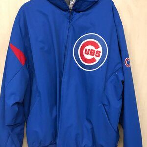 Mens Chicago cubs majestic X-Large Dugout jacket Baseball XL